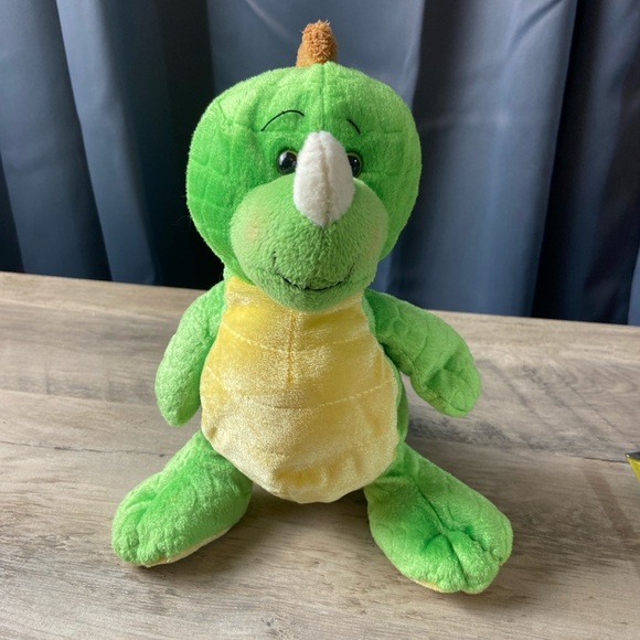 Ganz Plush Key Lime Dino Stuffed Animal HM185 No Code 9" Webkinz Dinosaur Green - Picture 1 of 10